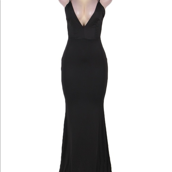 NWT Simply Gorgeous Backless BlackGown⭐️👠 - Picture 3 of 4